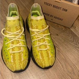 Adidas men’s  Yeezy Boost 380 - Yellow and Green